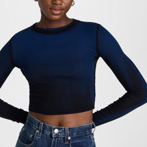 Cotton Citizen Verona Crop Shirt in Blue